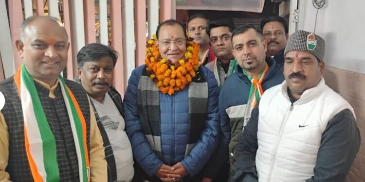 नेता प्रतिपक्ष यशपाल आर्य ने की देहरादून मेयर प्रत्याशी विरेन्द्र पोखरियाल को विजय बनाने की अपील