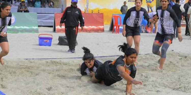 राष्ट्रीय खेल में पहली बार शामिल हुआ बीच कबड्डी, खिलाड़ियों में खुशी